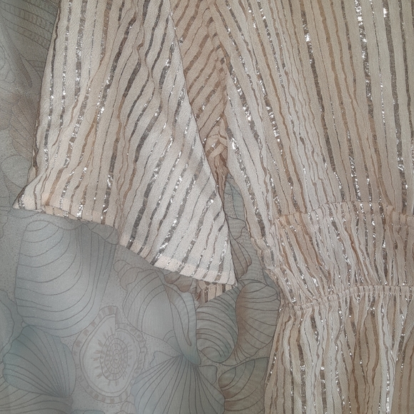 Victoria's Secret Shine Stripe Plunge Romper - Picture 9 of 9